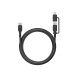 2-in-1 kabel CXBP, USB-C, Lightning adapter 60W 1,5 m