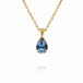 Halsband Petite Drop Gold Denim Blue