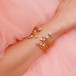 Armband Mini Twisted Gold Crystal