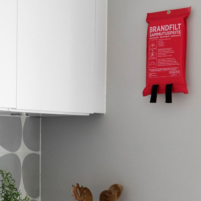 Brandfilt 120x180 cm, röd