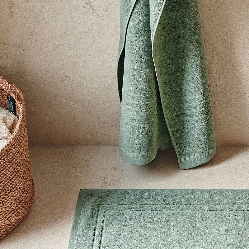 Duschmatta Helle Frotté 50x70 cm Grön