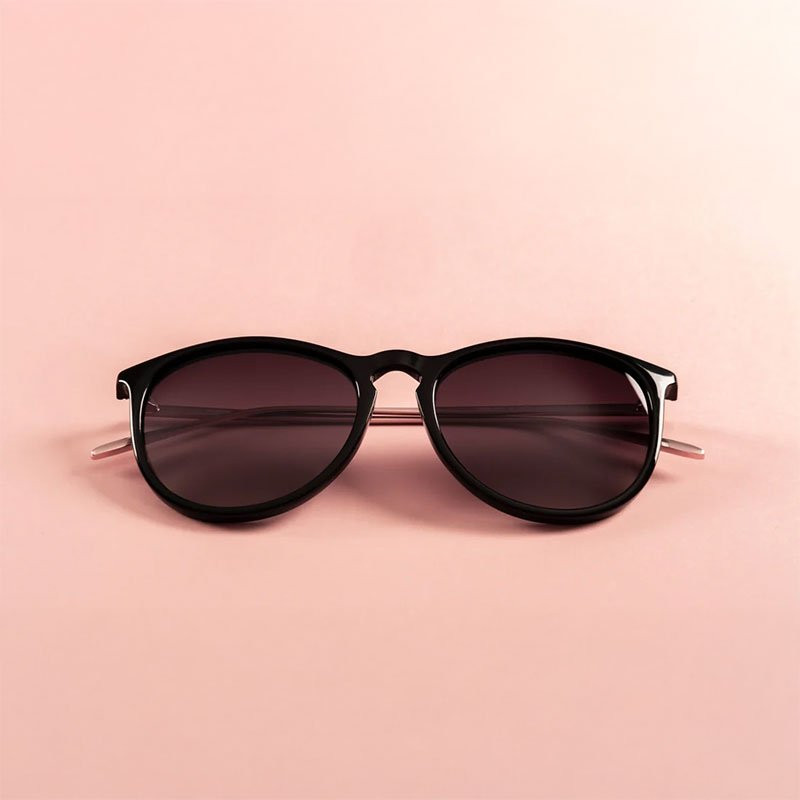 Solglasögon Vanille Svart/Guld