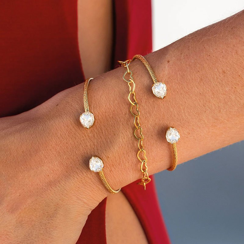 Mini Carlotta Armband Gold Crystal