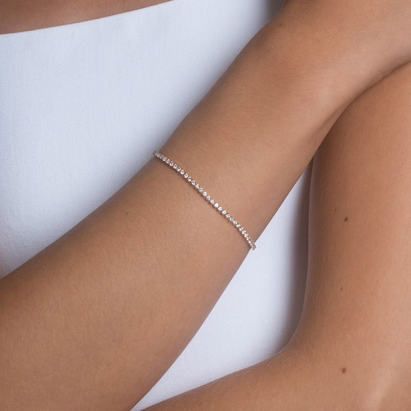 Armband Shiny Tennis Gold M