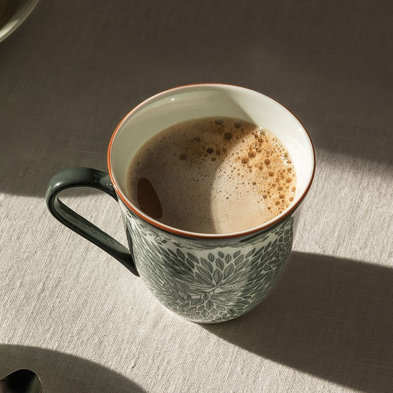 Ostindia Floris Mugg 30 cl grön