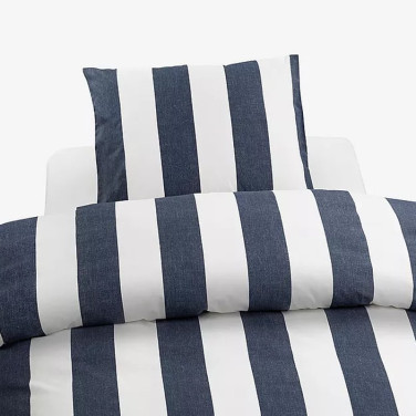 Bäddset 2-Dels Set Block Stripe Blå