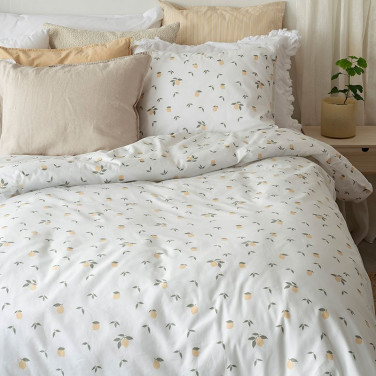 Bäddset 2-Dels Lemons Gul