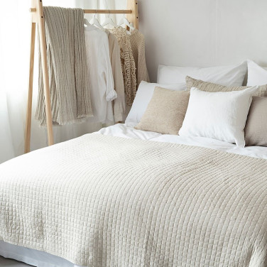 Sängöverkast 250x250 cm Beige