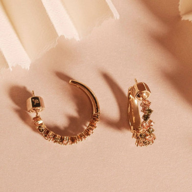 Meadow avantgarde Örhänge Peridot