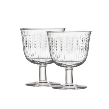 Swedish Grace Glas med fot 25 cl 2-pack klar