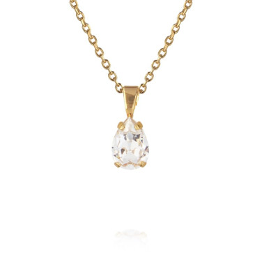 Halsband Petite Drop Gold Crystal